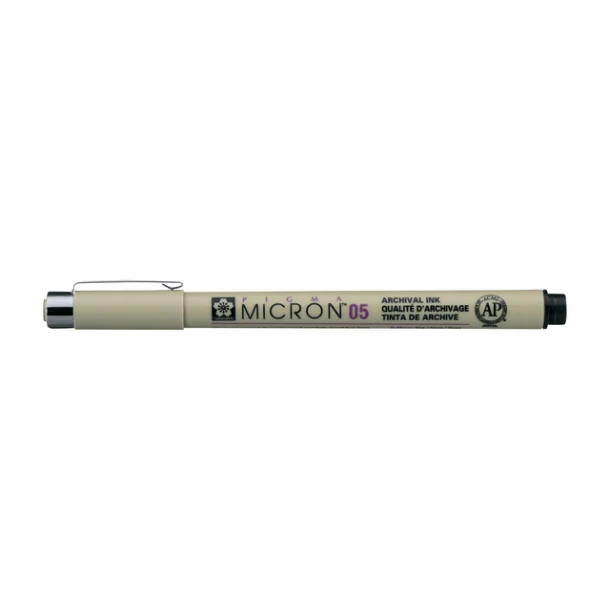 Fineliner Sakura Pigma Micron #05, 0.45mm zwart
