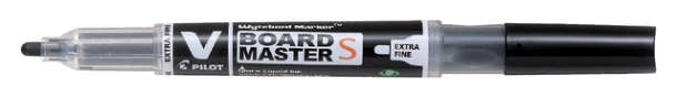 Whiteboardmarker Pilot rond extra fijn zwart