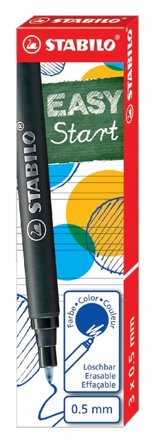 STABILO EASYoriginal - penvulling 0,5 mm - doos 3 stuks - blauw