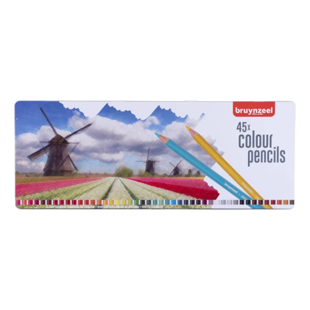 Kleurpotloden Bruynzeel Creatives Holland assorti blik à 45 stuks