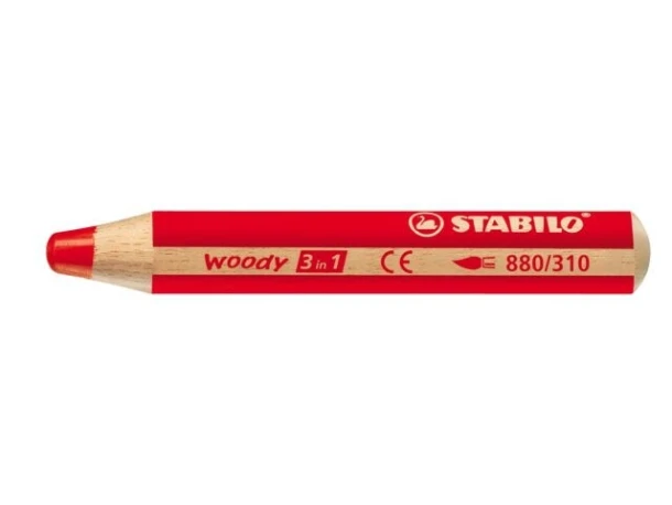STABILO woody 3 in 1 - multitalent potlood - rood