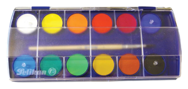 Waterverfdoos Pelikan 721324 12 kleuren assorti
