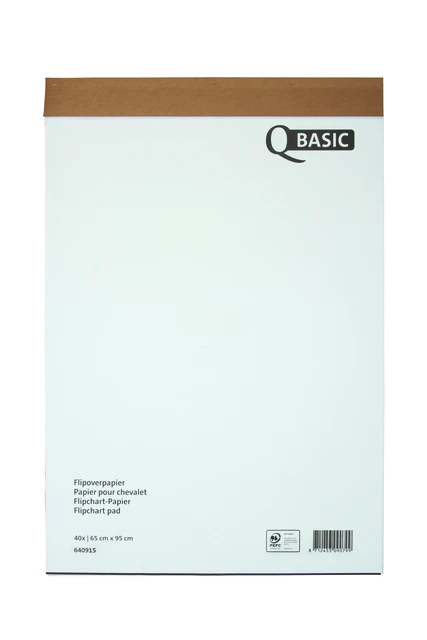 Flipoverpapier Qbasic 65x98cm 20v op rol; pk 5st