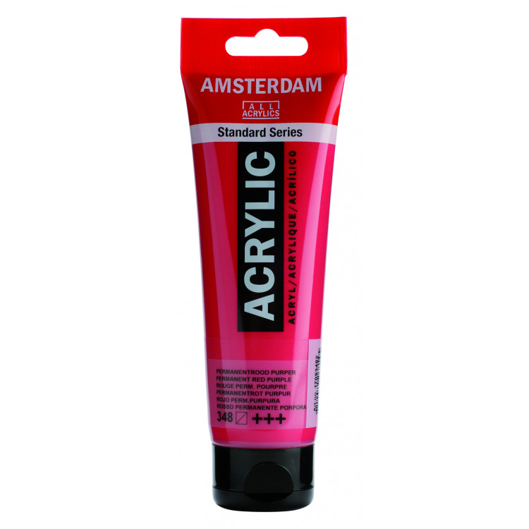 Amsterdam Standard Series Acrylverf Tube 120 ml Permanentrood Purper 348