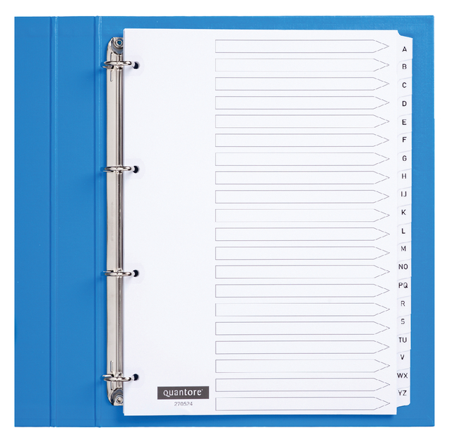 Tabbladen Quantore 4R alfabet wit karton PK420AZ