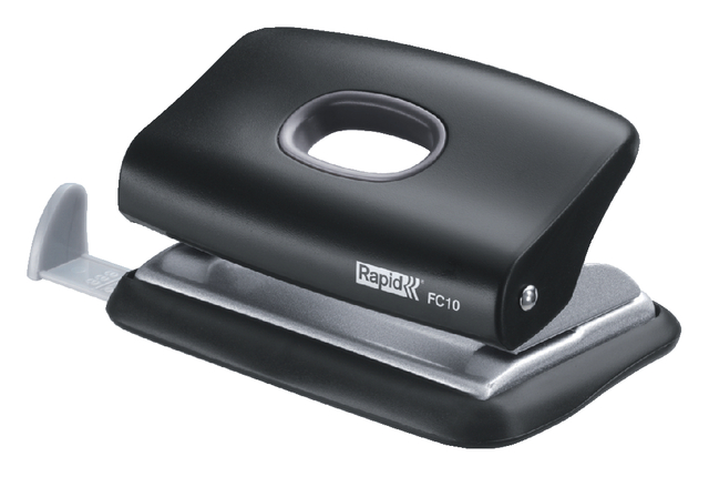 Perforator Rapid FC10 2-gaats 10 vel zwart