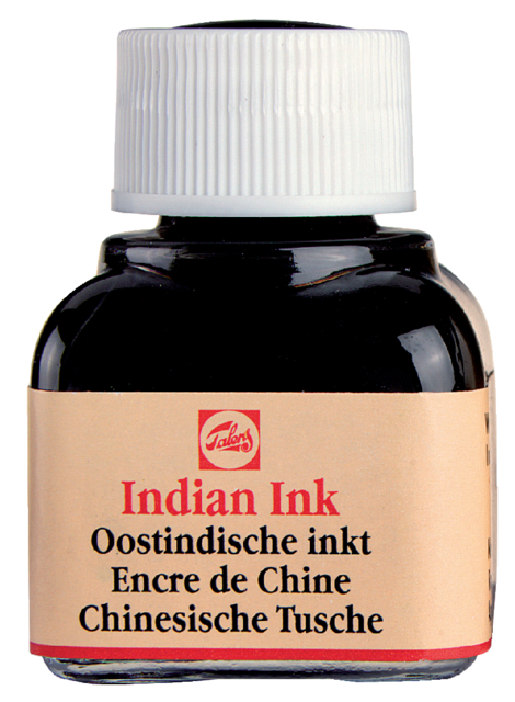 Oostindische inkt Talens zwart 11ml