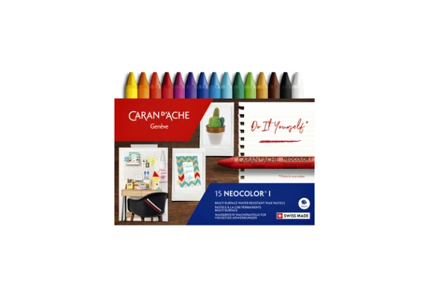 Waskrijt Caran D‘Ache Neocolor I 15st Ass