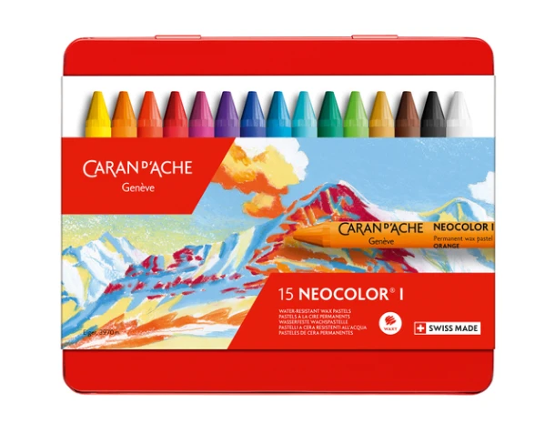Waskrijt Caran D'Ache Neocolor I 15st Ass