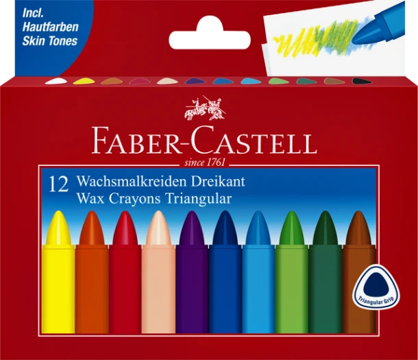 Waskrijt Faber Castell Driehoekig Ass