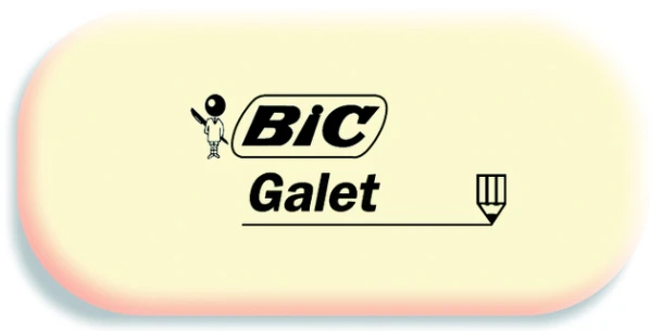 Gum Bic zacht potlood galet wit
