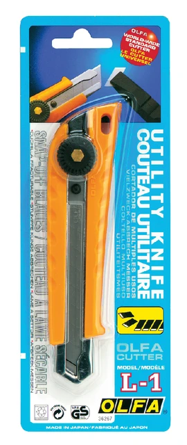 Snijmes Olfa L1 Geel 18mm