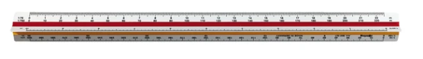 Reductieschaalstok Rotring 3kntig Architect 30cm