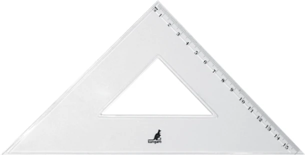 Driehoek M&R acryl 25cm, 90/45/45gr