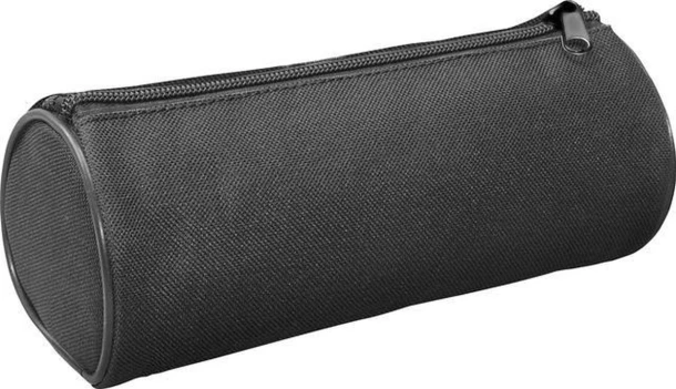 Schooletui rond, 20x8,5cm zwart Kangaroo