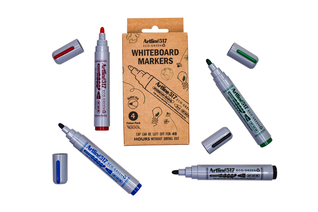 Whiteboardmarker Artline 517 Eco Rond M Ass 4st