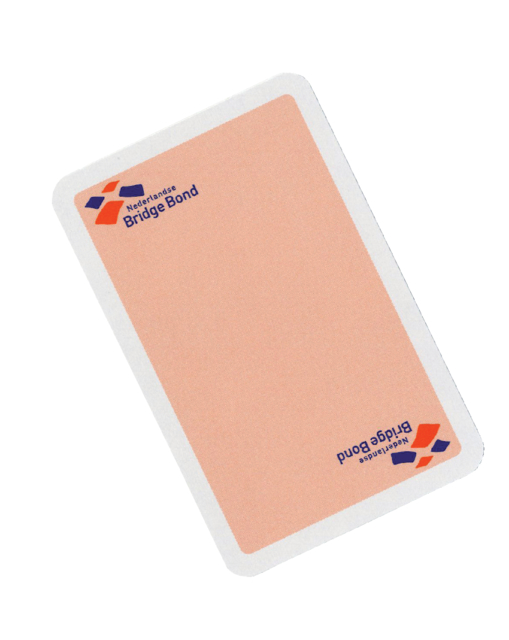 Speelkaarten Bridgebond roze