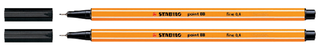 Fineliner STABILO point 88/46 zwart