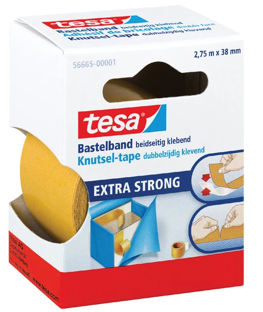 Dubbelzijdig knutseltape Tesa 38mm x 2.75m