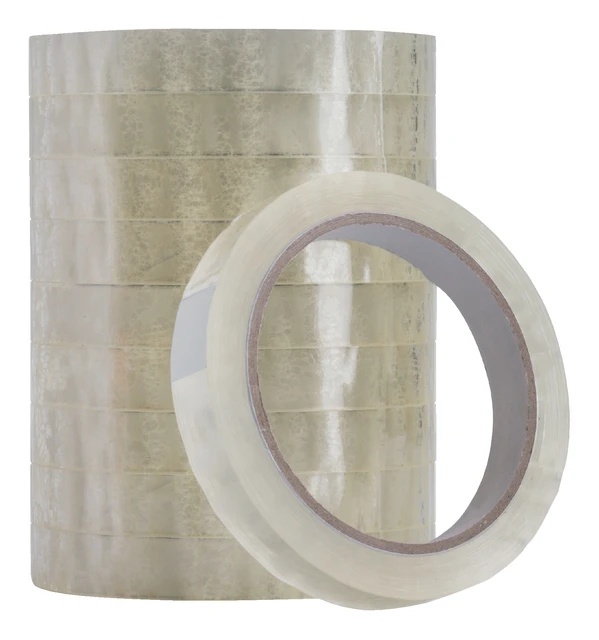 Plakband Quantore 15mmx66m transparant; 10 rol