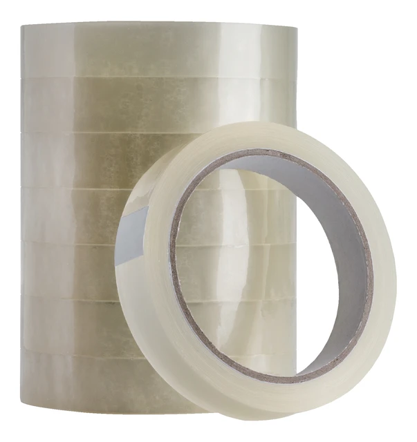 Plakband Quantore 19mmx66m transparant; 8 rol