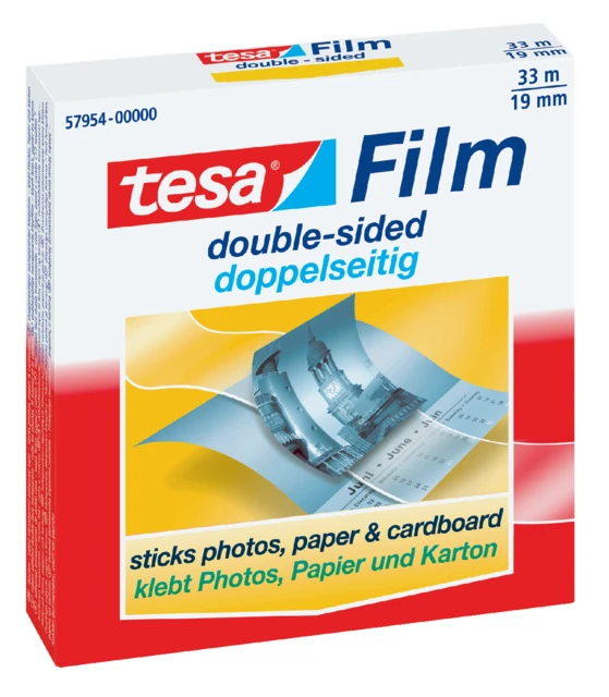 Dubbelzijdige plakband tesa film 19mmx33m