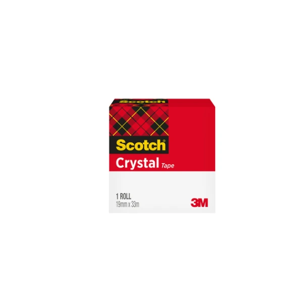 Plakband Scotch 600 19mmx33m Crystal Clear