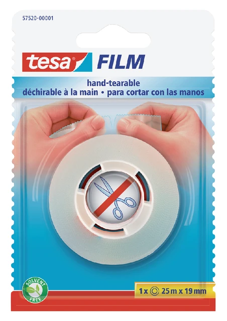 Plakband Tesa Film hand afscheurbaar 19mmx25m