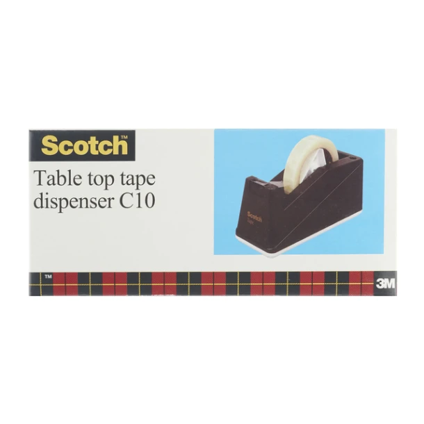Plakbandhouder Scotch C10 rol tot 66m verzwaard zwart