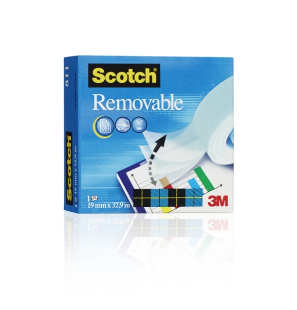 Tape Magic Scotch 811 onzichtbaar 19mmx33m verwijd