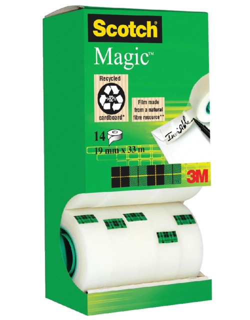 Tape Magic Scotch 810 onzichtbaar 19mmx33m 12+2 gr
