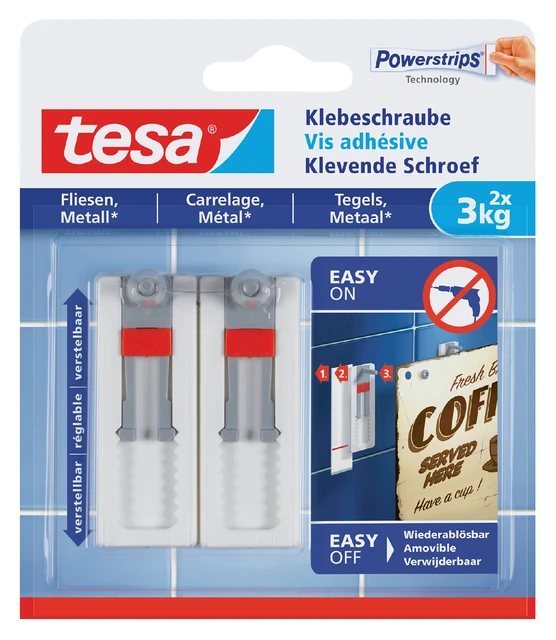Klevende Schroef Tesa Tegels Metaal Verstelb 3kg