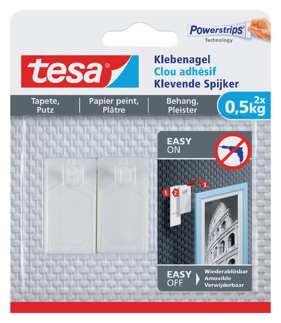Klevende Spijker Tesa Behang Pleister 0.5kg