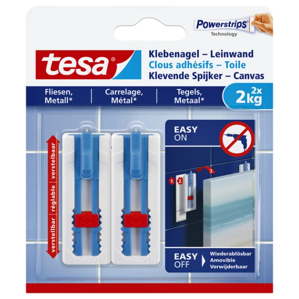 Klevende Spijker Tesa Canvas Tegel 2kg