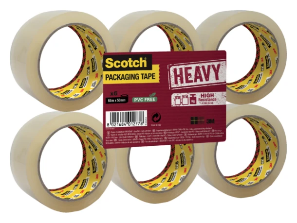 Verpakkingstape 3m Scotch Hv5066ft 50mmx66m Transp