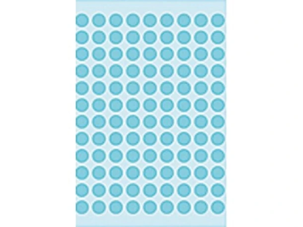 Etiket HERMA 1843 rond 8mm blauw 540stuks