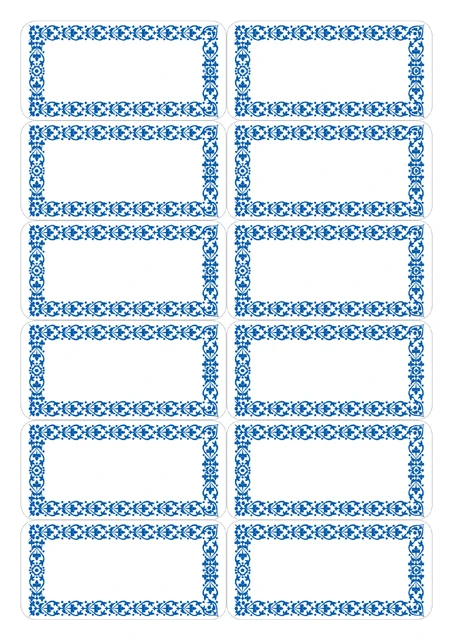 Etiket HERMA 3742 keuken blauw