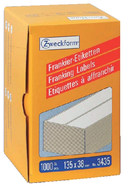 Frankeeretiket Az 3435 135x38mm 1000stuks