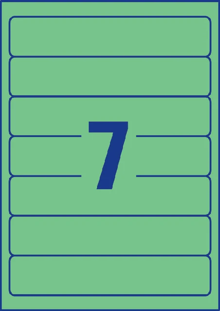 Rugetiket Az Smal 38x192mm Zelfklevend Groen