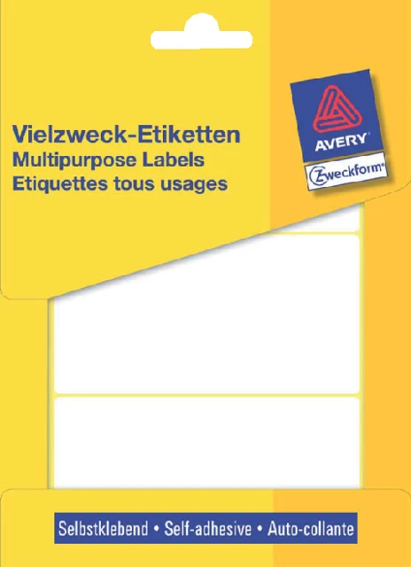 Etiket Avery Zweckform 3331 98x51mm wit 84stuks