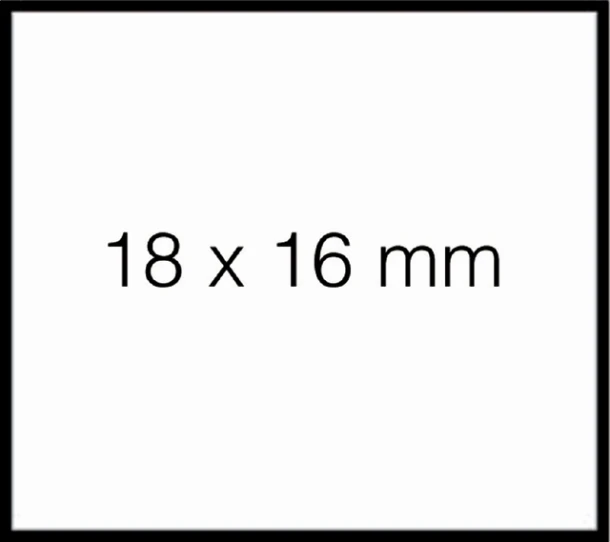 Prijsetiket Sato Duo 16 Afnbr Tbv Pb216 16x18mm