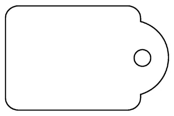 Label Apli karton nr 395 45x65mm wit 400 stuks