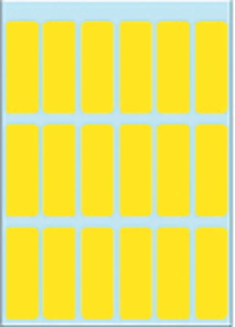 Etiket HERMA 3651 12x34mm geel 90stuks