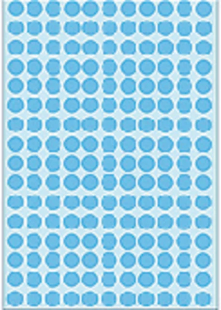 Etiket HERMA 2213 rond 8mm blauw 5632stuks