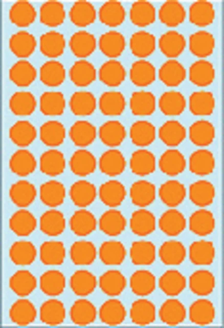 Etiket HERMA 2234 rond 13mm fluor oranje 1848stuks