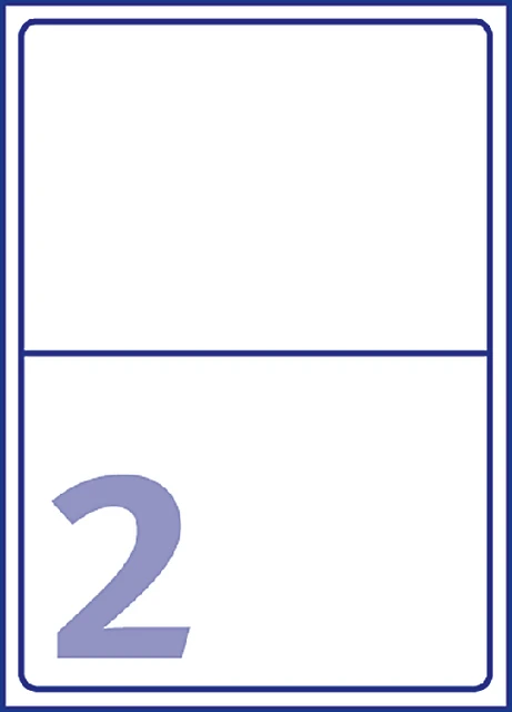 Etiket Avery L4734rev 199.3x143.5mm Wit 50stuk