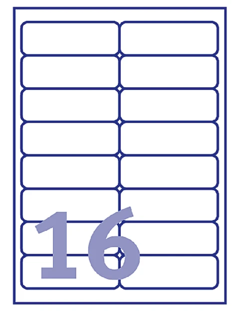 Etiket Avery L7562-25 99.1x33.9mm transparant 400 stuks
