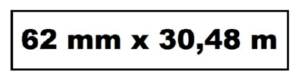 Labeletiket Quantore DK-22205 62x30,48mm wit