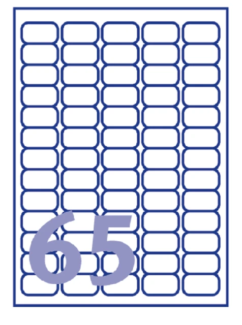 Etiket Avery L7680-25 38.1x21.2mm goud 1625 stuks
