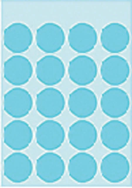 Etiket HERMA 1873 rond 19mm blauw 100stuks